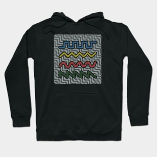 Synthesizer Waveforms for Synth lover Hoodie